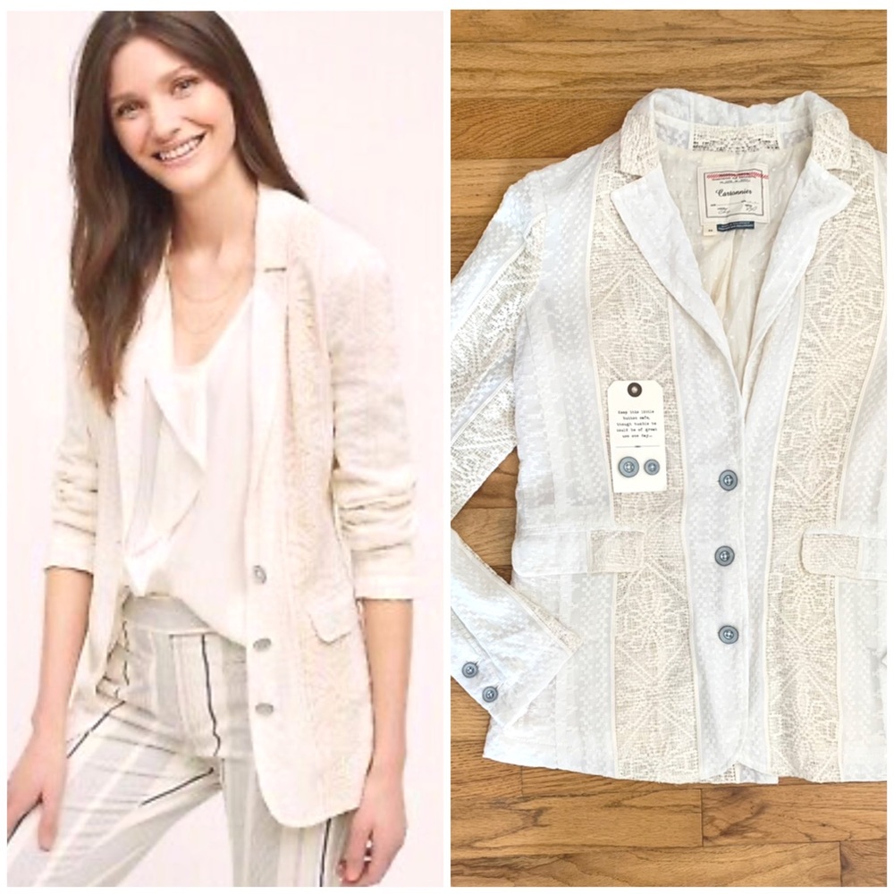 Like NEW! Anthro Lace Blazer
